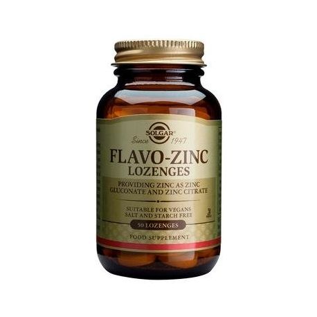 SOLGAR FLAVO-ZINC 23mg 50 lozenges