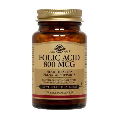 SOLGAR FOLIC ACID 800μg 100tabs