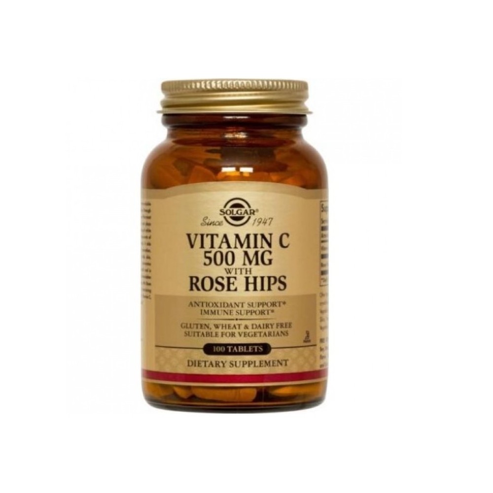 SOLGAR ROSE HIPS C 500mg 100tabs