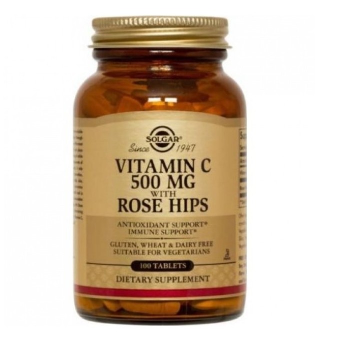 SOLGAR ROSE HIPS C 500mg 100tabs