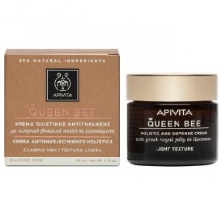 APIVITA QUEEN BEE HOLISTIC AGE DEFENSE CREAM LIGHT TEXTURE 50ml
