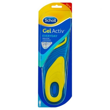 SCHOLL GEL ACTIVE EVERYDAY for WOMEN INSOLES Size 37-42EU