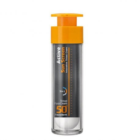 FREZYDERM ACTIVE Sun SCREEN TINDED Face CREAM SPF50+, 50ML