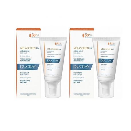 Ducray Melascreen UV Κρέμα Ελαφριάς Υφής Spf50 2 X 40ml