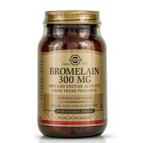 SOLGAR - BROMELAIN 300mg caps 60s