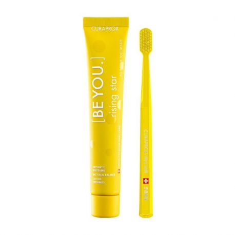 CURAPROX BE YOU Rising Star SET (κίτρινο) – Οδοντόκρεμα 90 ml + Οδο...