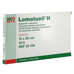 GAUZE VASELINES (Paraffin) LOMATUELL 10x20CM