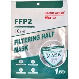 ΜΑΣΚΑ ΥΨΗΛΗΣ ΠΡΟΣΤΑΣΙΑΣ Barbeador 3D Care FFP2 (15cm x 11cm) Protective Masks [Black] 20τμχ