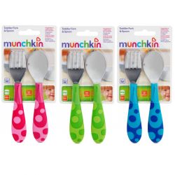 Munchkin       Toddler Fork and Spoon Set     Toddler Fork and S
