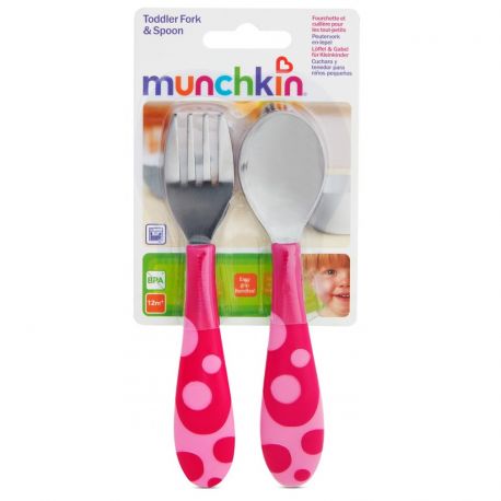 Munchkin       Toddler Fork and Spoon Set     Toddler Fork and S
