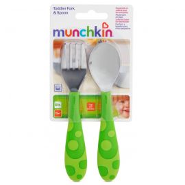 Munchkin       Toddler Fork and Spoon Set     Toddler Fork and S