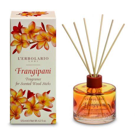 L'Erbolario Frangipani Room Scent with Frangipani Sticks LE343 125ml