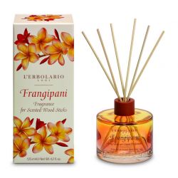 L'Erbolario Frangipani Room Scent with Frangipani Sticks LE343 125ml