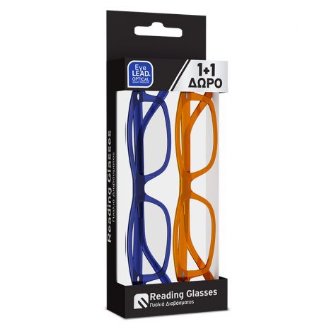VITORGAN EYELEAD ΣΕΤ ΓΥΑΛΙΩΝ ΔΙΑΒΑΣΜΑΤΟΣ 1+1 (ΜΠΛΕ + ΜΕΛΙ)