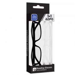 VITORGAN EYELEAD READING GLASSES SET 1+1 (BLACK + TRANSPARENT)