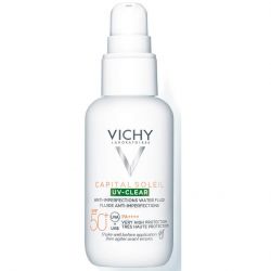 Vichy Capital Soleil UV-Clear SPF50+ Λεπτόρρευστο Αντηλιακό Προσώπου Κατά των Ατελειών & της Λιπαρότητας, 40ml