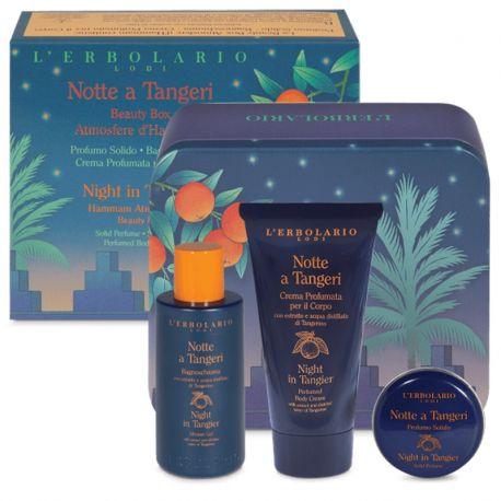L Erbolario Notte a Tangeri Beauty Box Hammam Atmospheres-Perfume 15ml-Showergel 50ml-Body Cream 50ml