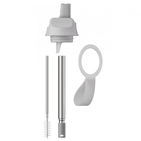 Chilly's Series 2 Sport Μπουκάλι Θερμός με Καλαμάκι GRANITE GREY 500ml