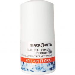 Macrovita Natural Crystal Deodorant Roll - On Floral 50ml