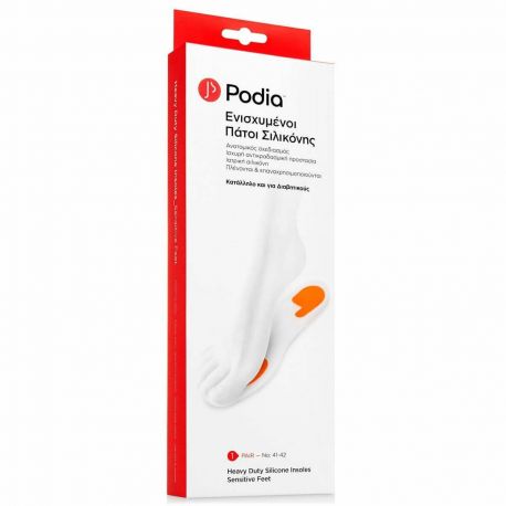 PODIA Heavy Duty Comfort Insoles silicone 2pieces