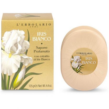 L' Erbolario Iris Bianco Perfumed Soap 125g