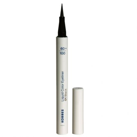 Korres Liquid Color Waterproof Eye Liner 01 Black 1ml