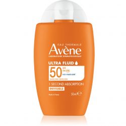 AVENE Solaire Fluid  Dry Touch SPF50 Αντηλιακή Κρέμα Προσώπου για Κανονική & Μικτή επιδερμίδα - 50ml