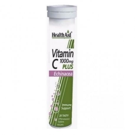 HEALTH AID Vitamin C 1000mg + ECHINACEA - LEMON 20 Effervescent