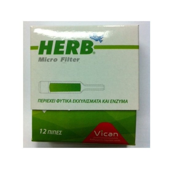 Herb Pipe, micro filter, 12 pieces